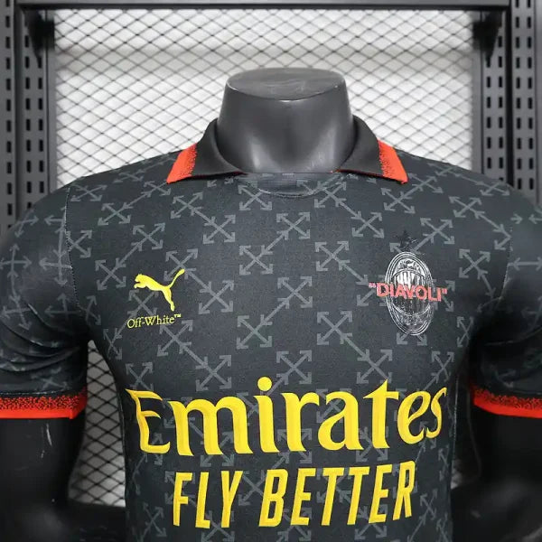 Special Edition AC Milan Off-White Black Kit - Retro Classic Kits