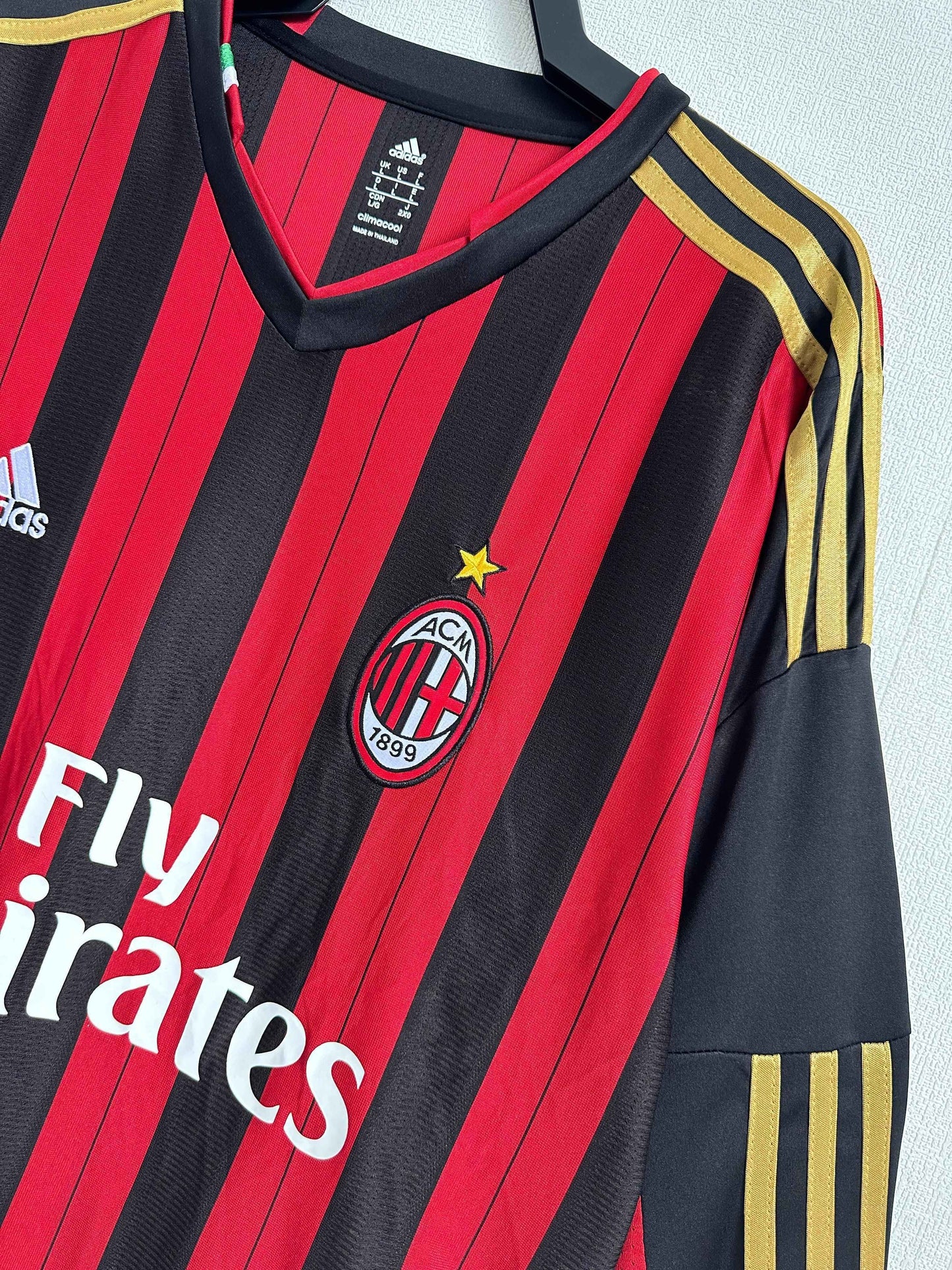 2013-14 AC Milan Home Shirt - Long Sleeve - Kit Legacy