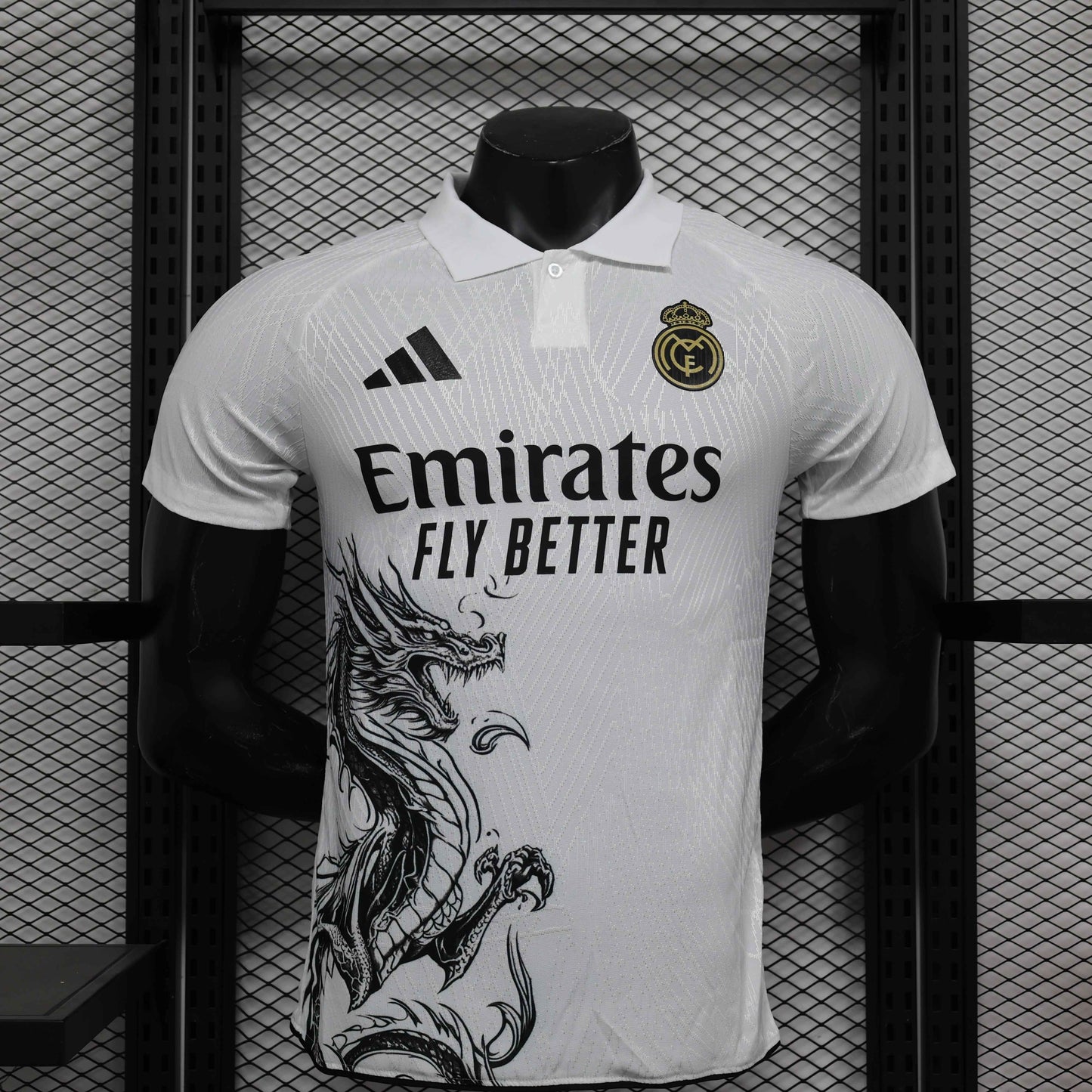 Limited Edition Real Madrid Shirt - Dragon White - Retro Classic Kits