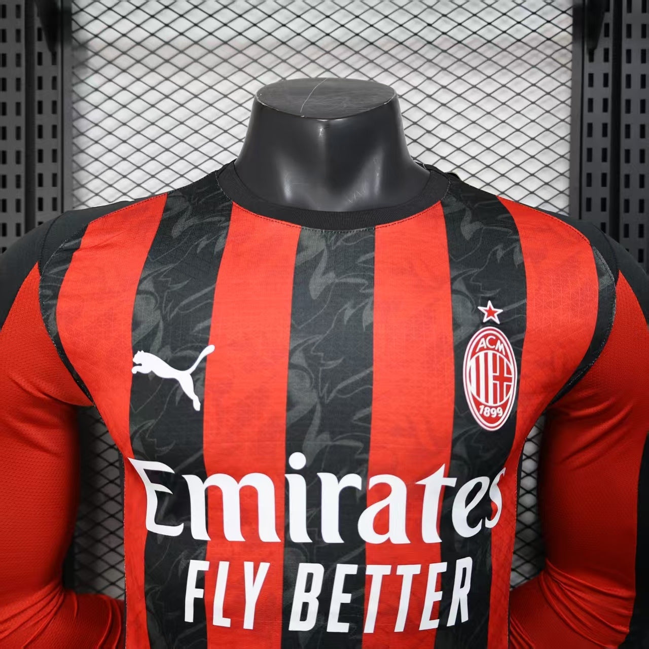 AC Milan 2025-26 Home Kit - Long Sleeve