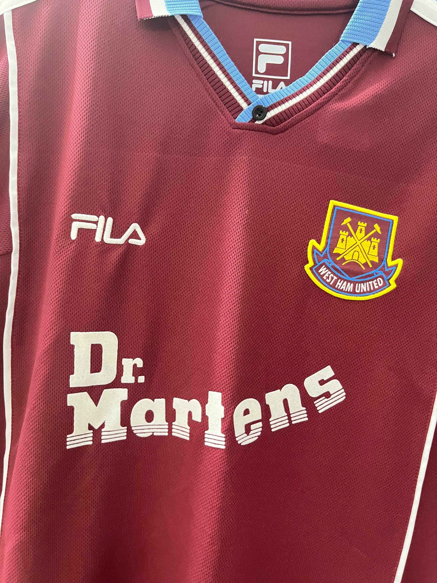 1999-01 West Ham Home Shirt - Retro Classic Kits