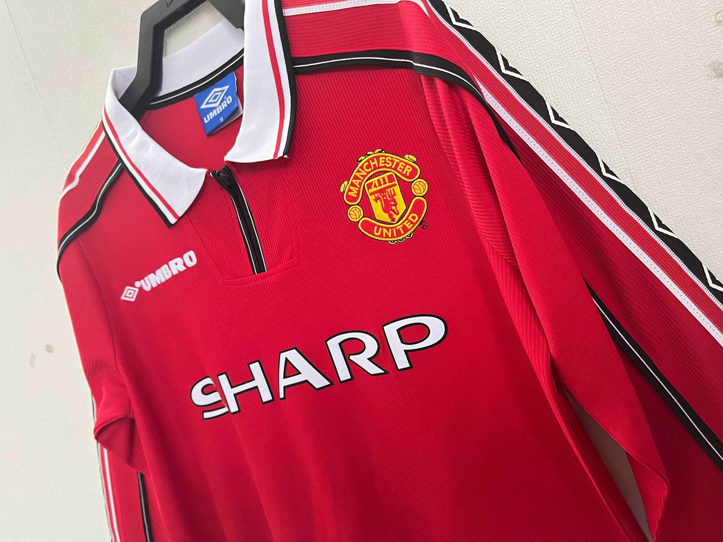 1998-99 Manchester United Home Shirt - Long Sleeve - Retro Classic Kits