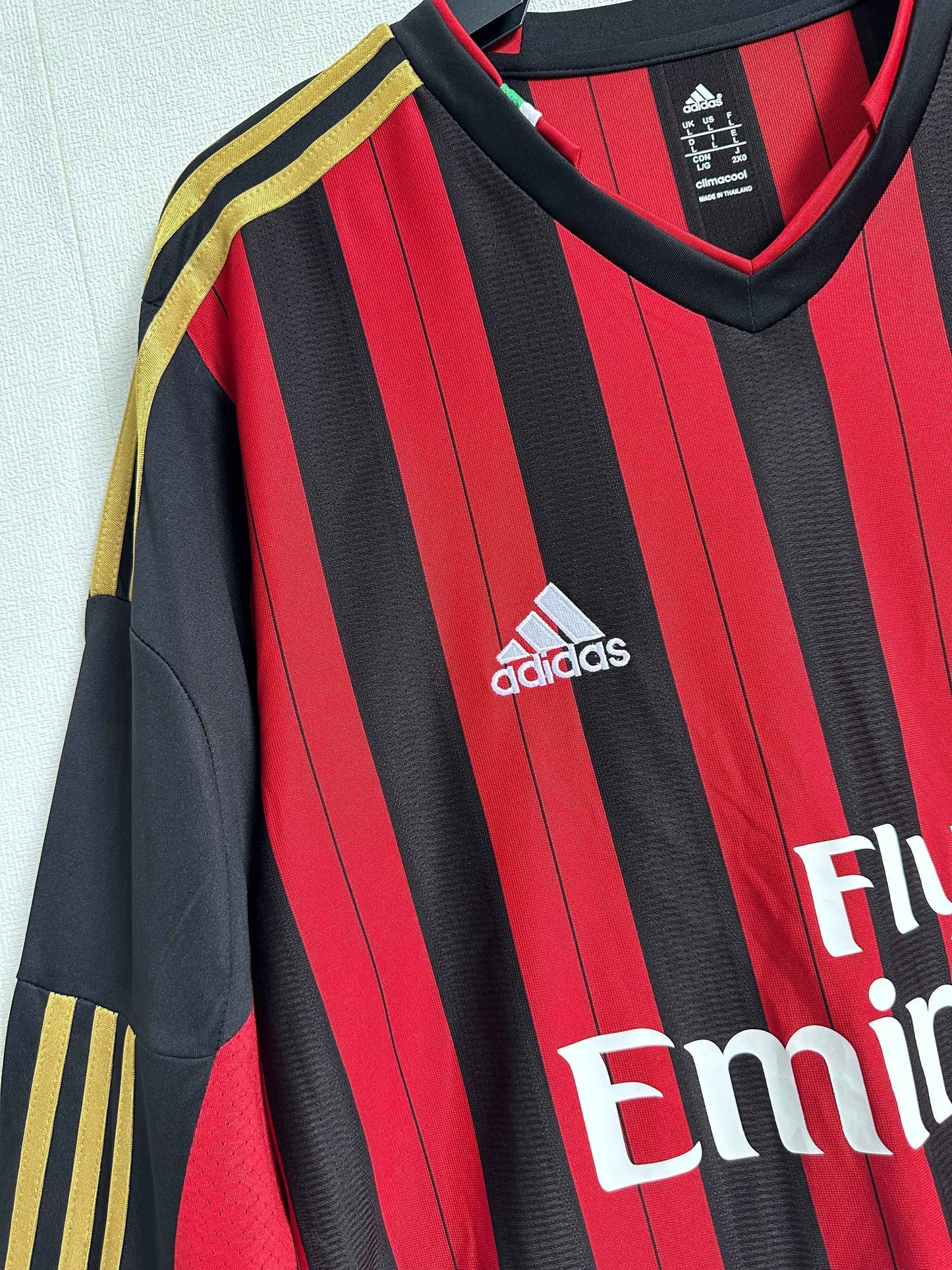 2013-14 AC Milan Home Shirt - Long Sleeve - Kit Legacy