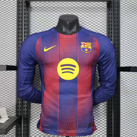 FC Barcelona 2025-26 Home Kit - Long Sleeve