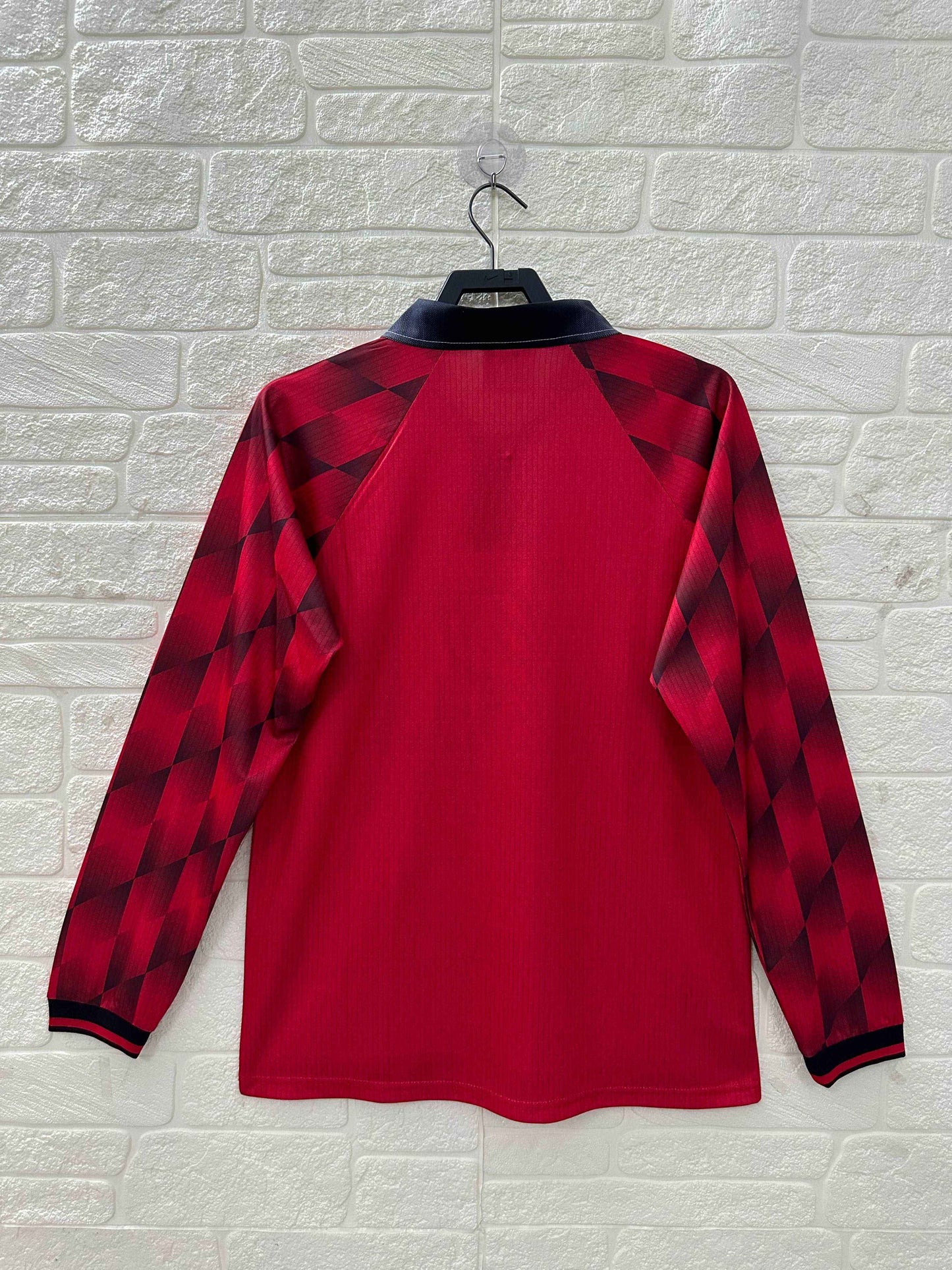 1996-98 Manchester United Home Shirt - Long Sleeve - Retro Classic Kits