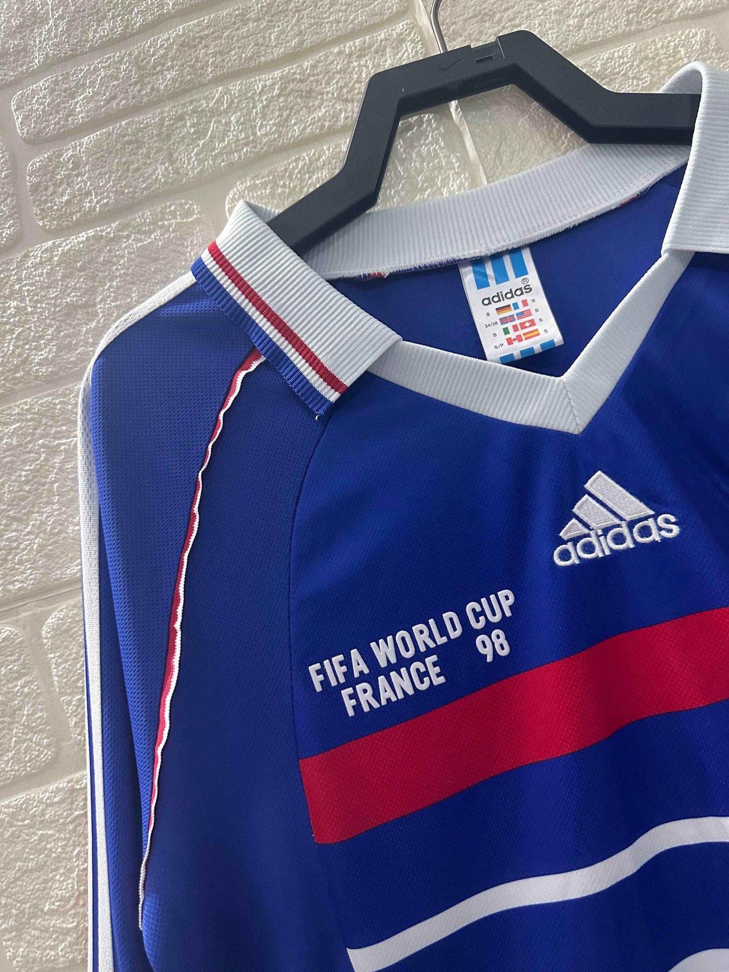 1998 France Home Shirt - Long Sleeve - Retro Classic Kits