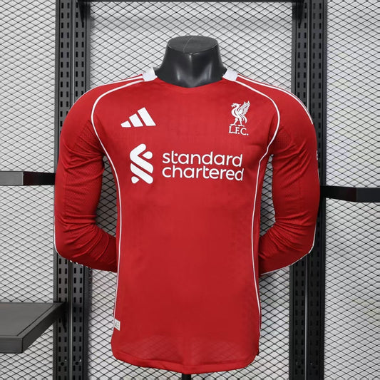 Liverpool 2025-26 Home Kit - Long Sleeve