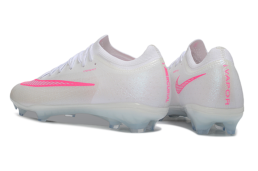 Nike Air Zoom Mercurial Vapor 15 Elite FG - White/Pink Blast/Volt