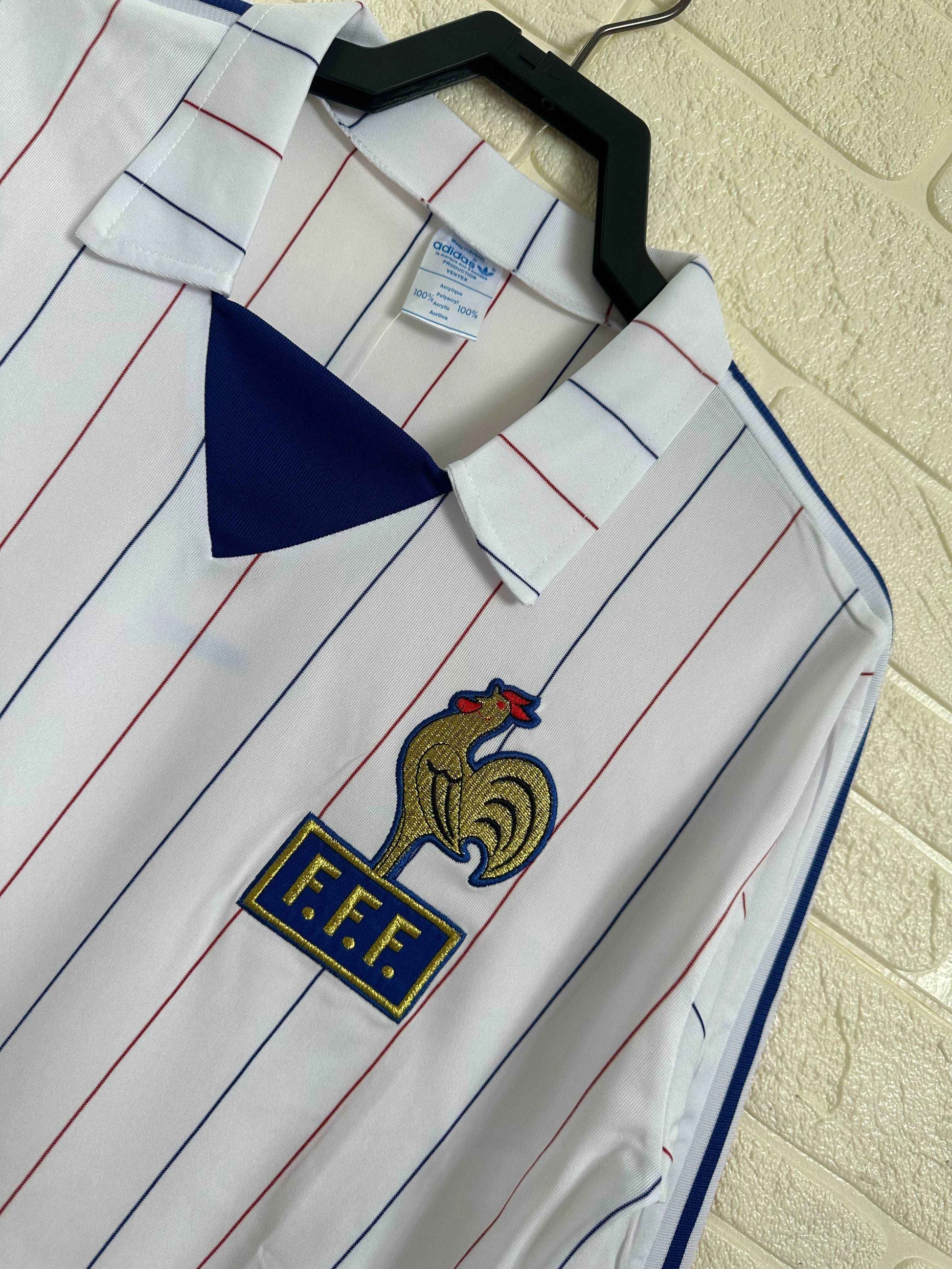 1980-82 France Away Jersey - Long Sleeve - Retro Classic Kits