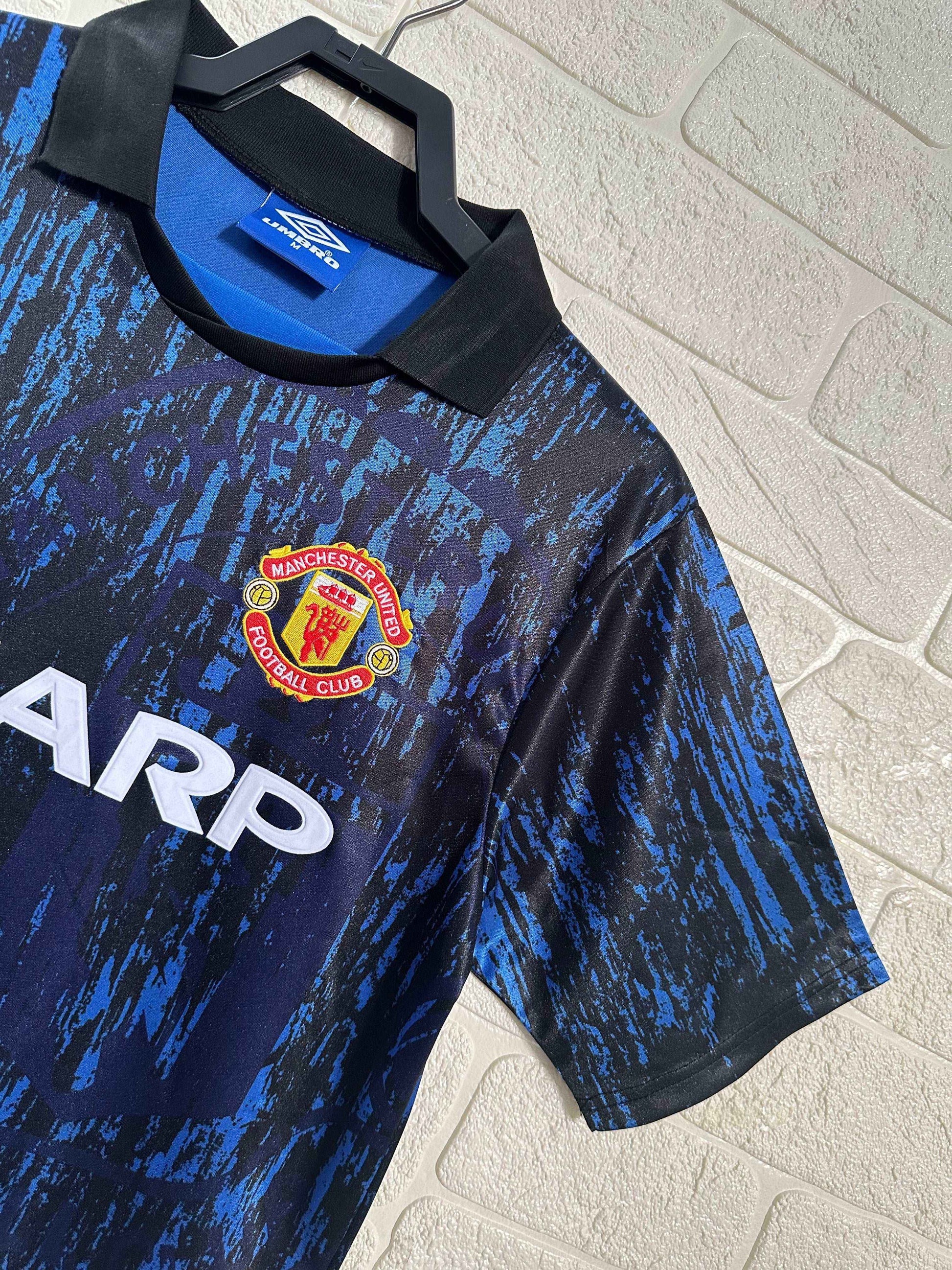 1992-93 Manchester United Away Shirt - Retro Classic Kits