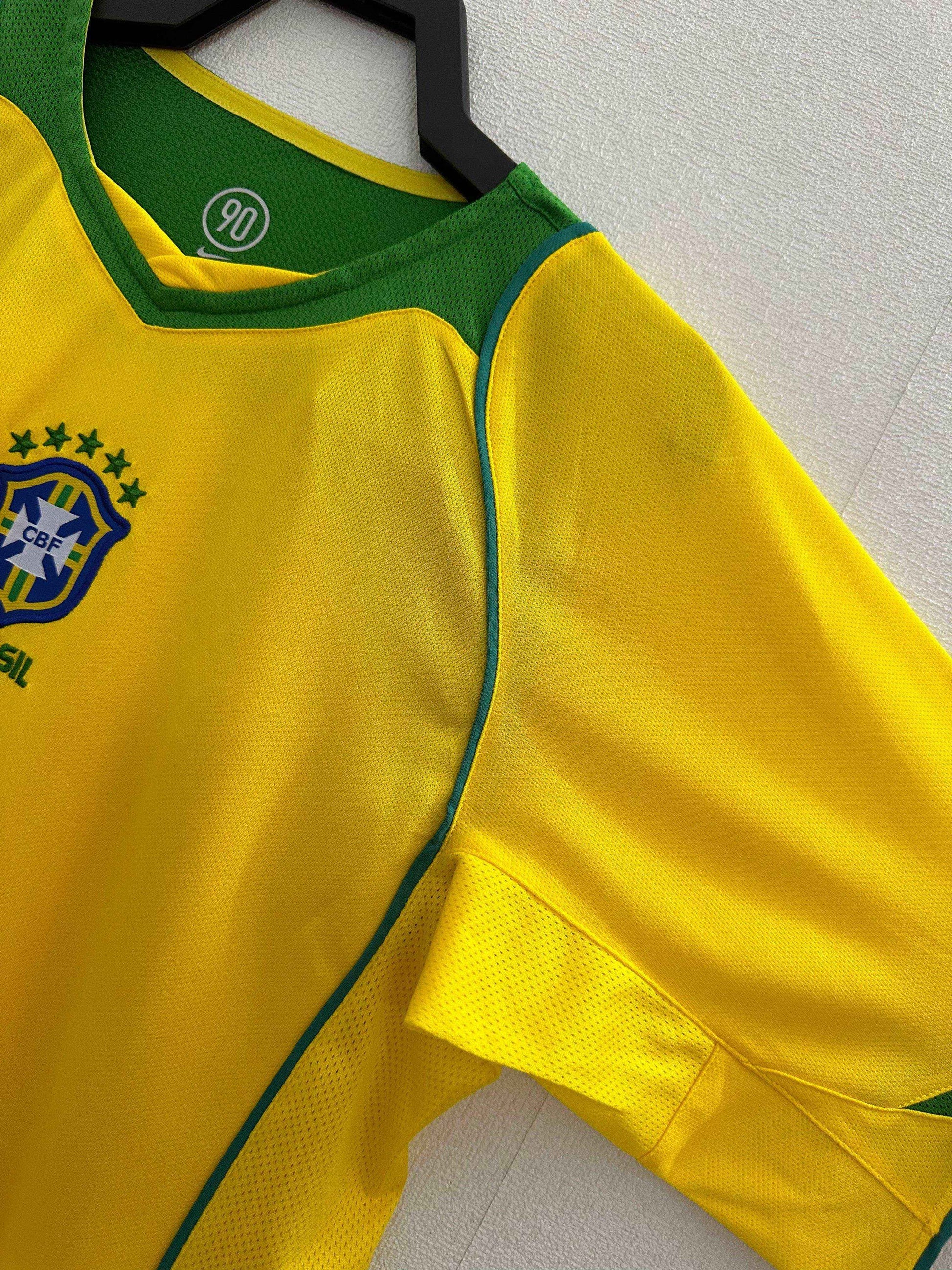2004 Brazil Home Shirt - Retro Classic Kits