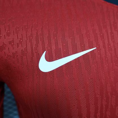 2024 Portugal Home Shirt - Long Sleeve [Player Version] - Retro Classic Kits