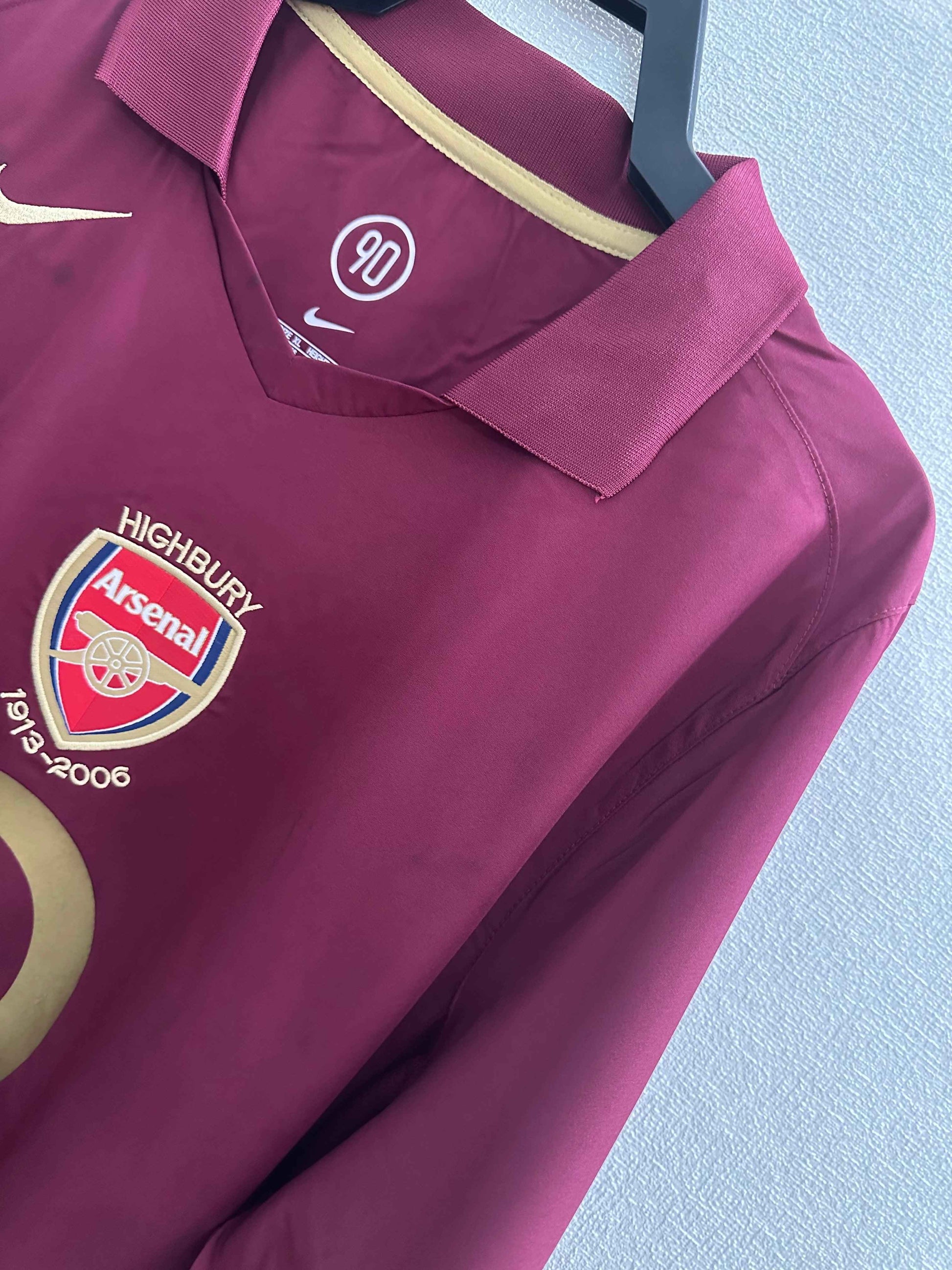 2005-06 Arsenal Home Shirt - Long Sleeve - Retro Classic Kits