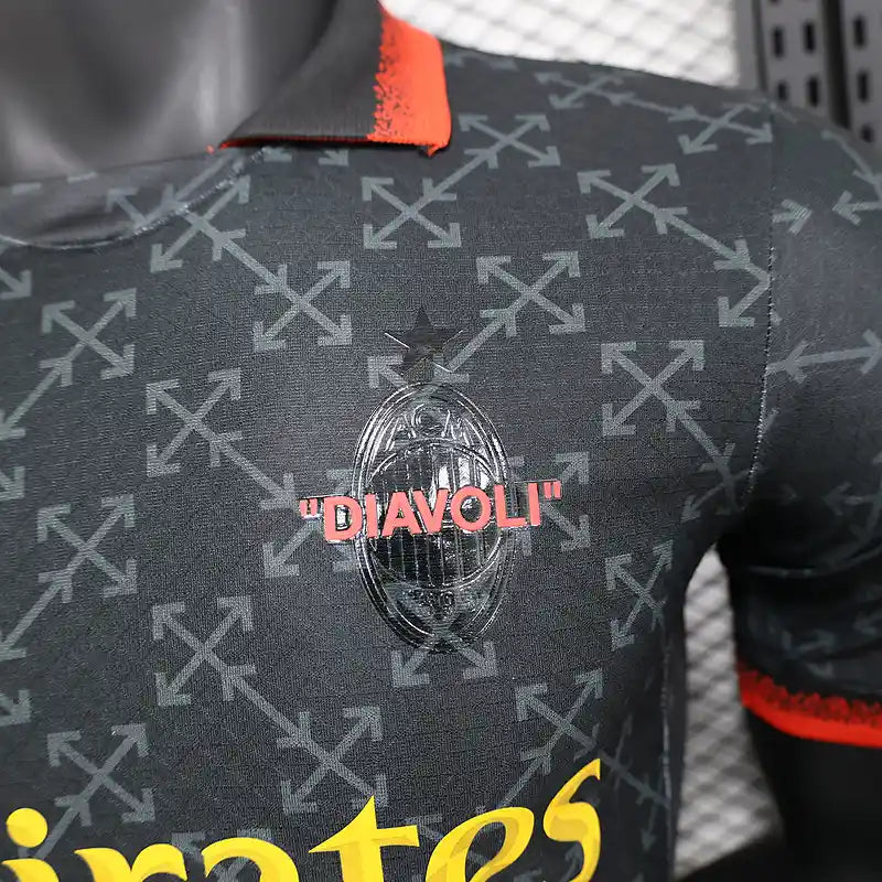 Special Edition AC Milan Off-White Black Kit - Retro Classic Kits