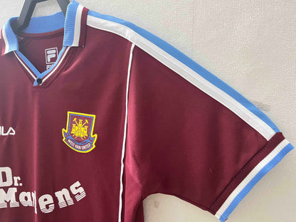 1999-01 West Ham Home Shirt - Retro Classic Kits