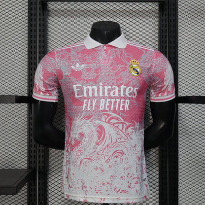 Special Edition Real Madrid Kit - Pink Dragon - Retro Classic Kits