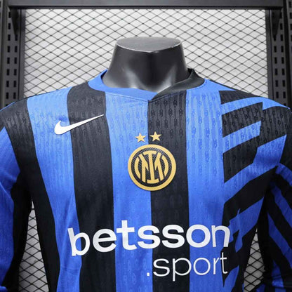 2024-25 Inter Milan Home Shirt - Long Sleeve [Player Version] - Retro Classic Kits