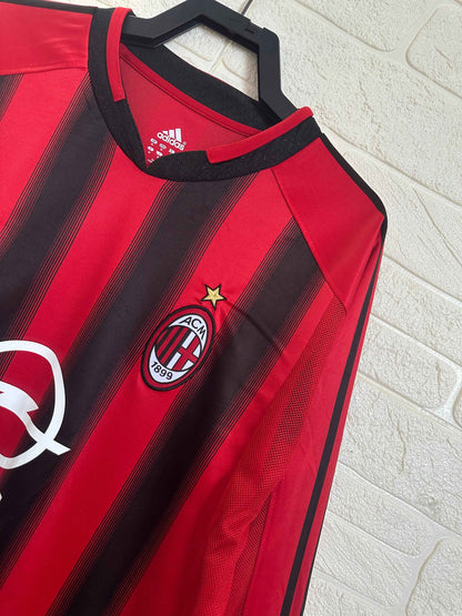 2004-05 AC Milan Home Shirt - Long Sleeve - Retro Classic Kits