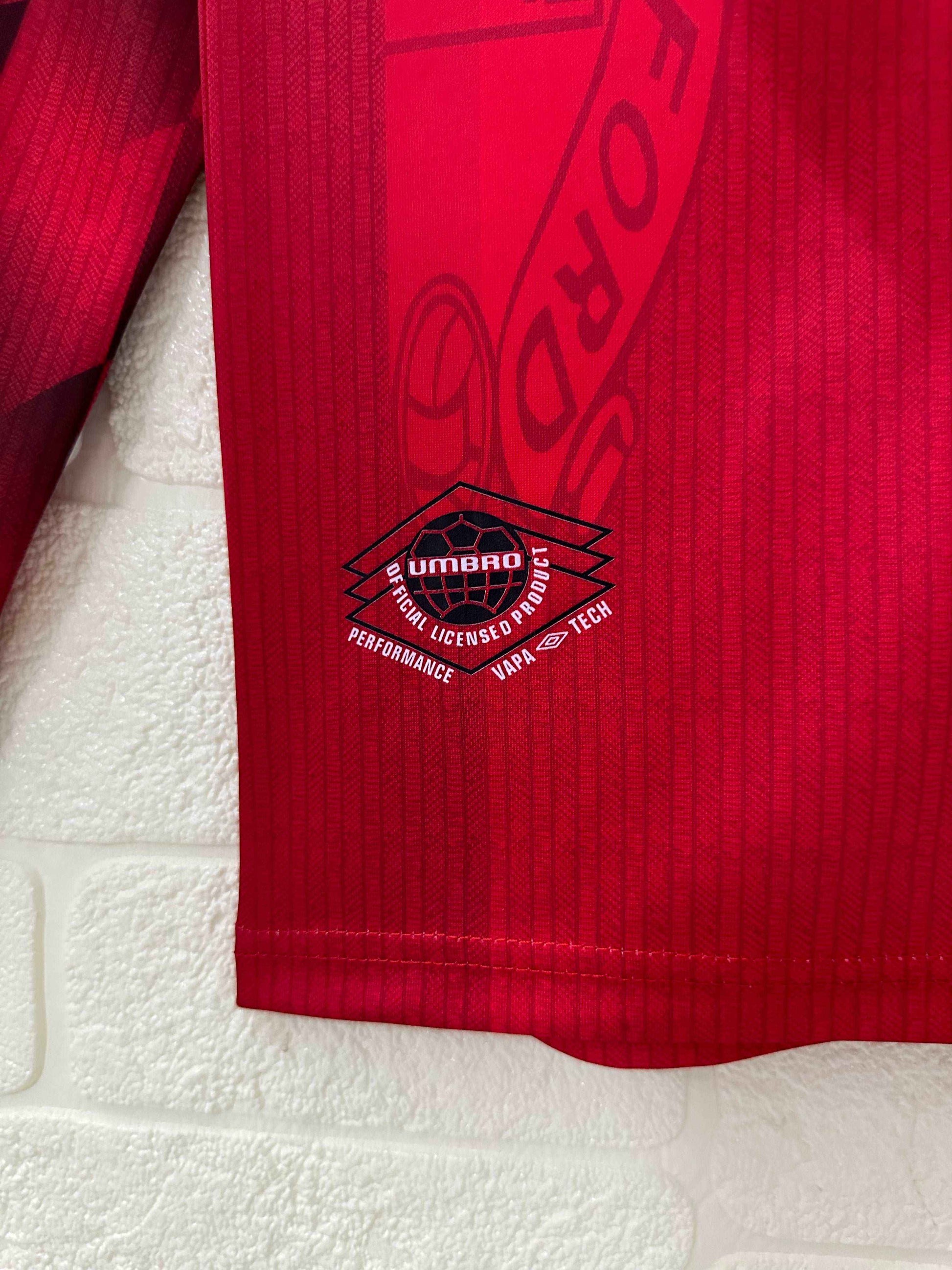 1996-98 Manchester United Home Shirt - Long Sleeve - Retro Classic Kits