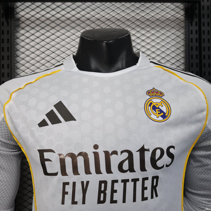 Real Madrid 2025-26 Home Kit - Long Sleeve 