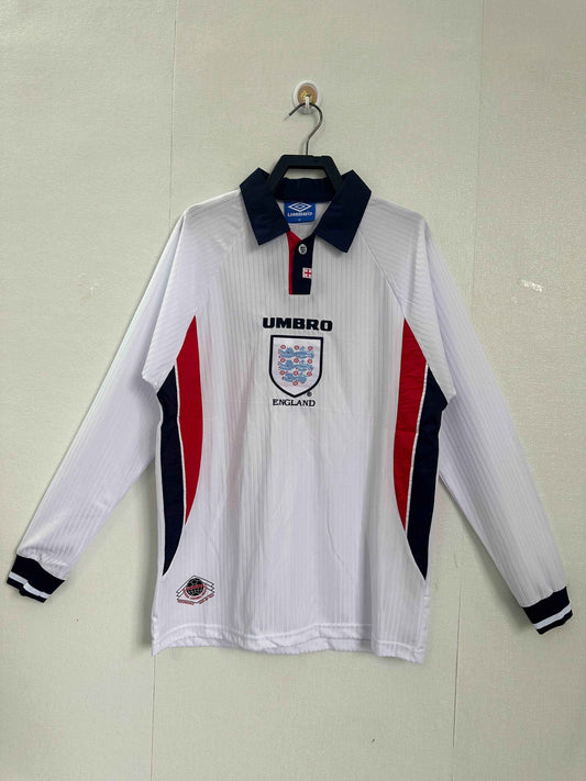 1998 England Home Shirt - Long Sleeve - Retro Classic Kits
