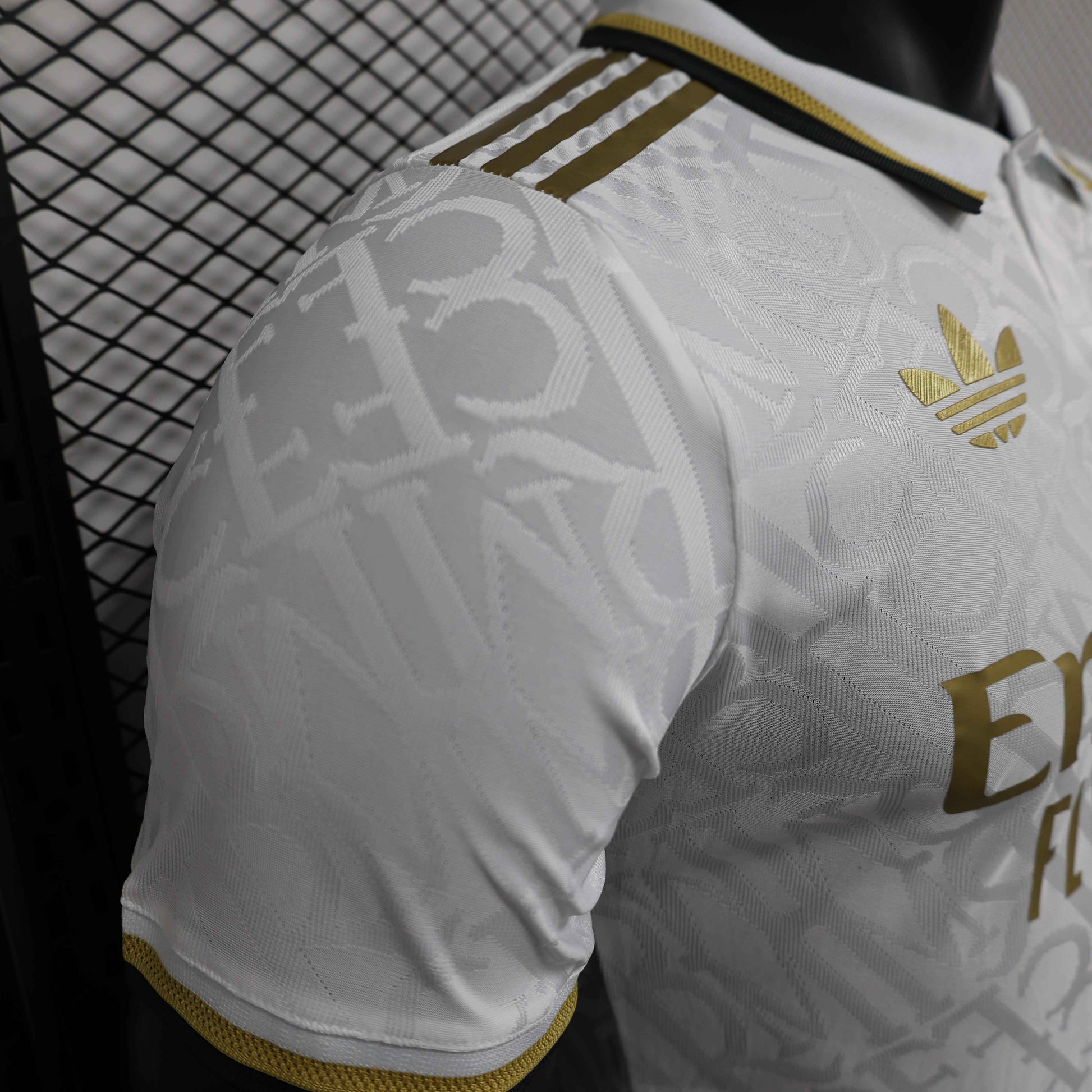 Limited Edition Real Madrid Shirt - Originals White and Gold [Player Version] - Retro Classic Kits
