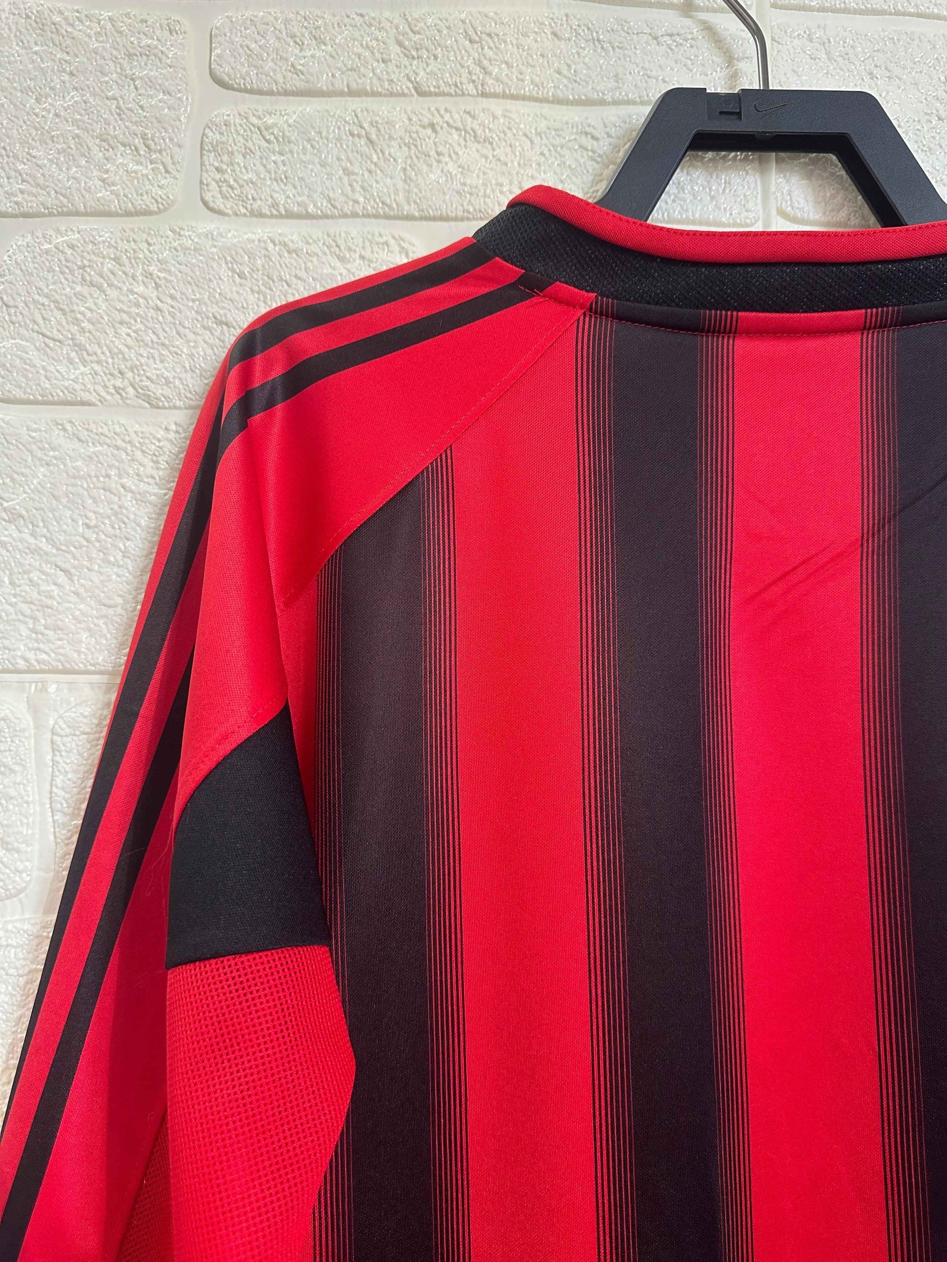 2004-05 AC Milan Home Shirt - Long Sleeve - Retro Classic Kits