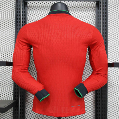 2024 Portugal Home Shirt - Long Sleeve [Player Version] - Retro Classic Kits