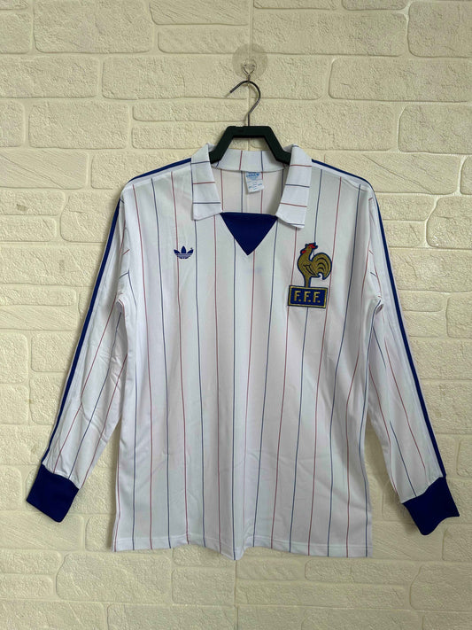 1980-82 France Away Jersey - Long Sleeve - Retro Classic Kits