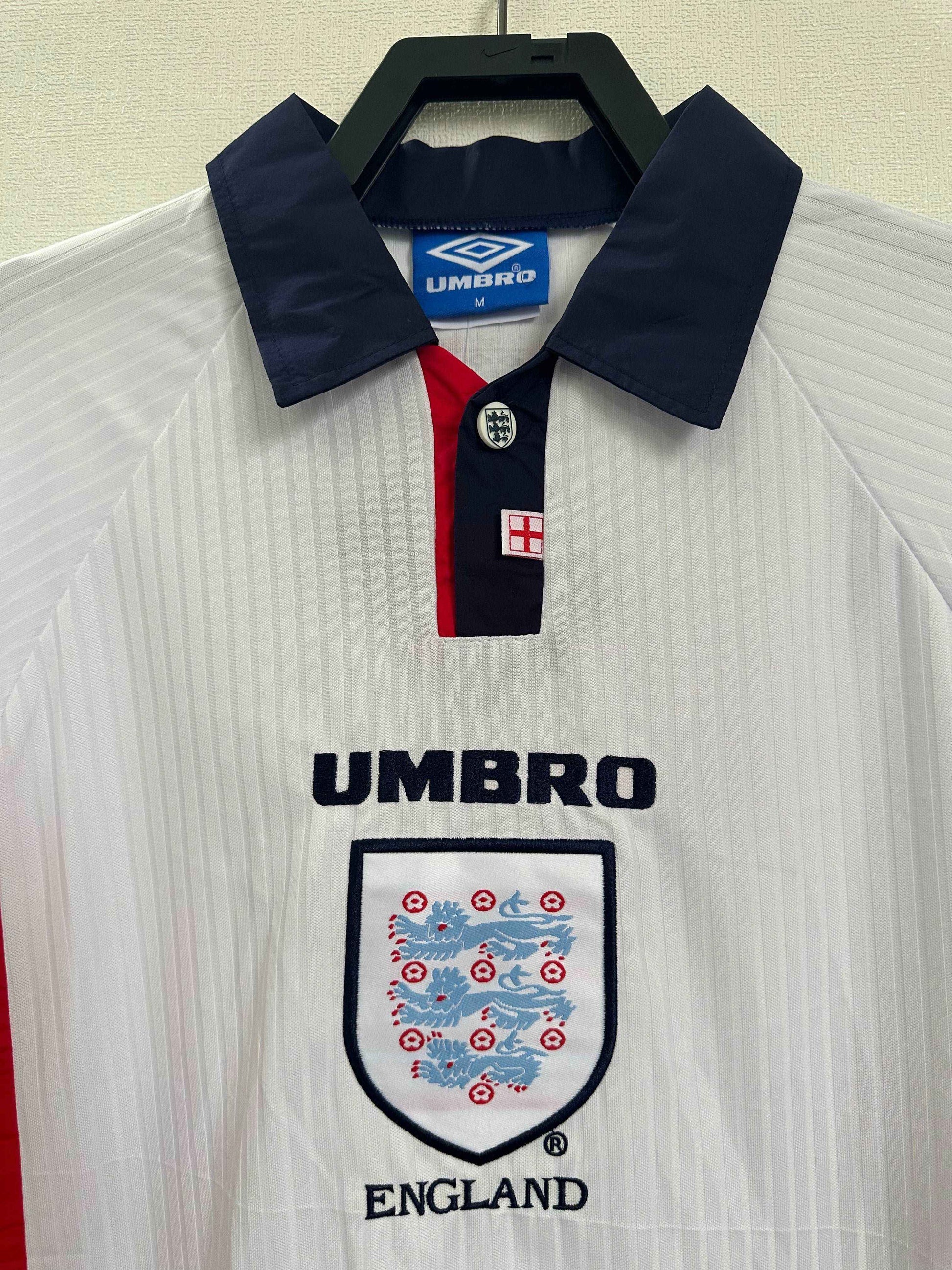 1998 England Home Shirt - Long Sleeve - Retro Classic Kits