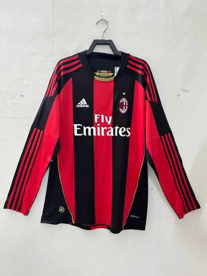 2010-11 AC Milan Home Shirt - Long Sleeve - Kit Legacy
