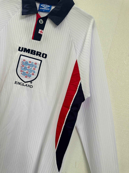 1998 England Home Shirt - Long Sleeve - Retro Classic Kits