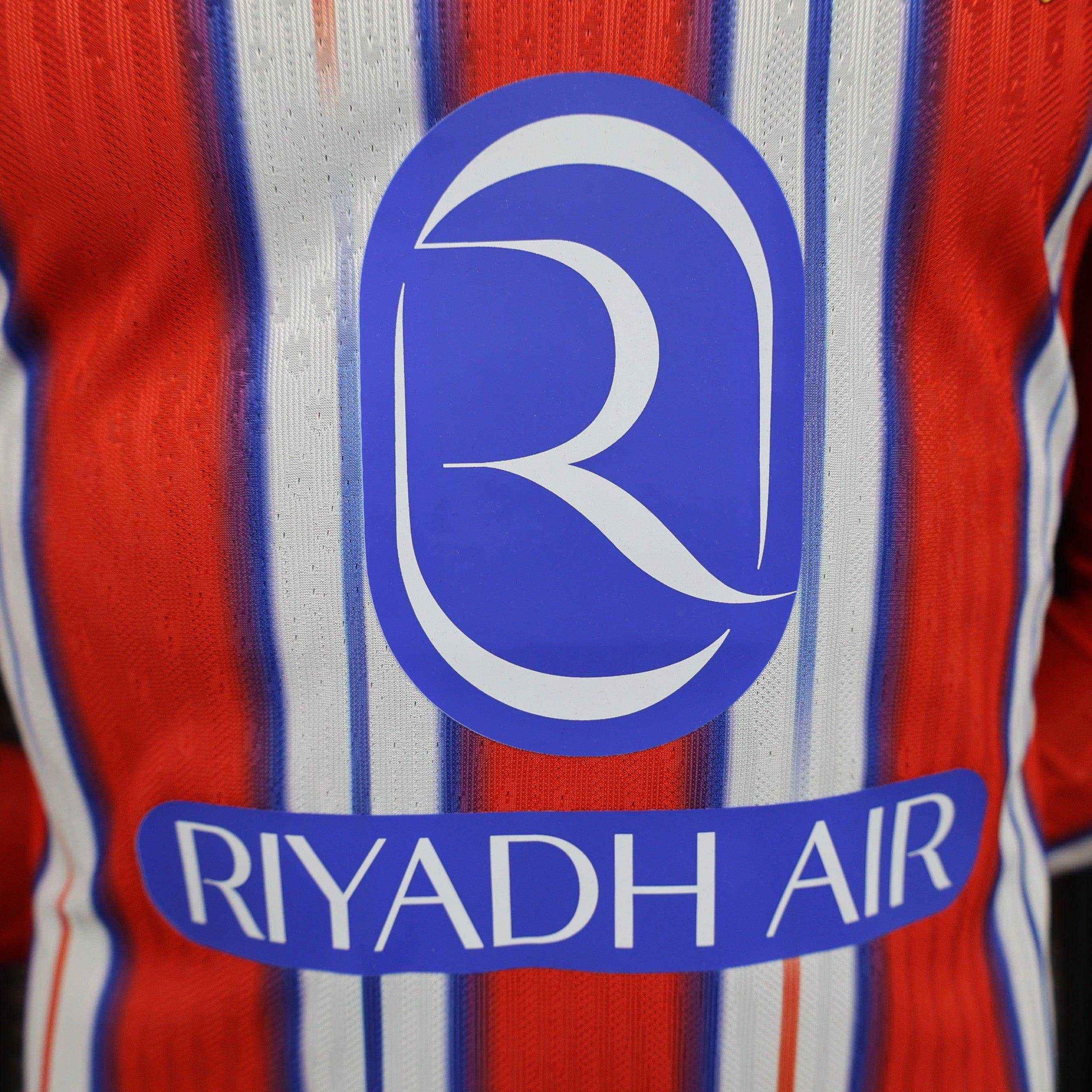 2024-25 Atletico Madrid Home Shirt - Long Sleeve [Player Version] - Retro Classic Kits