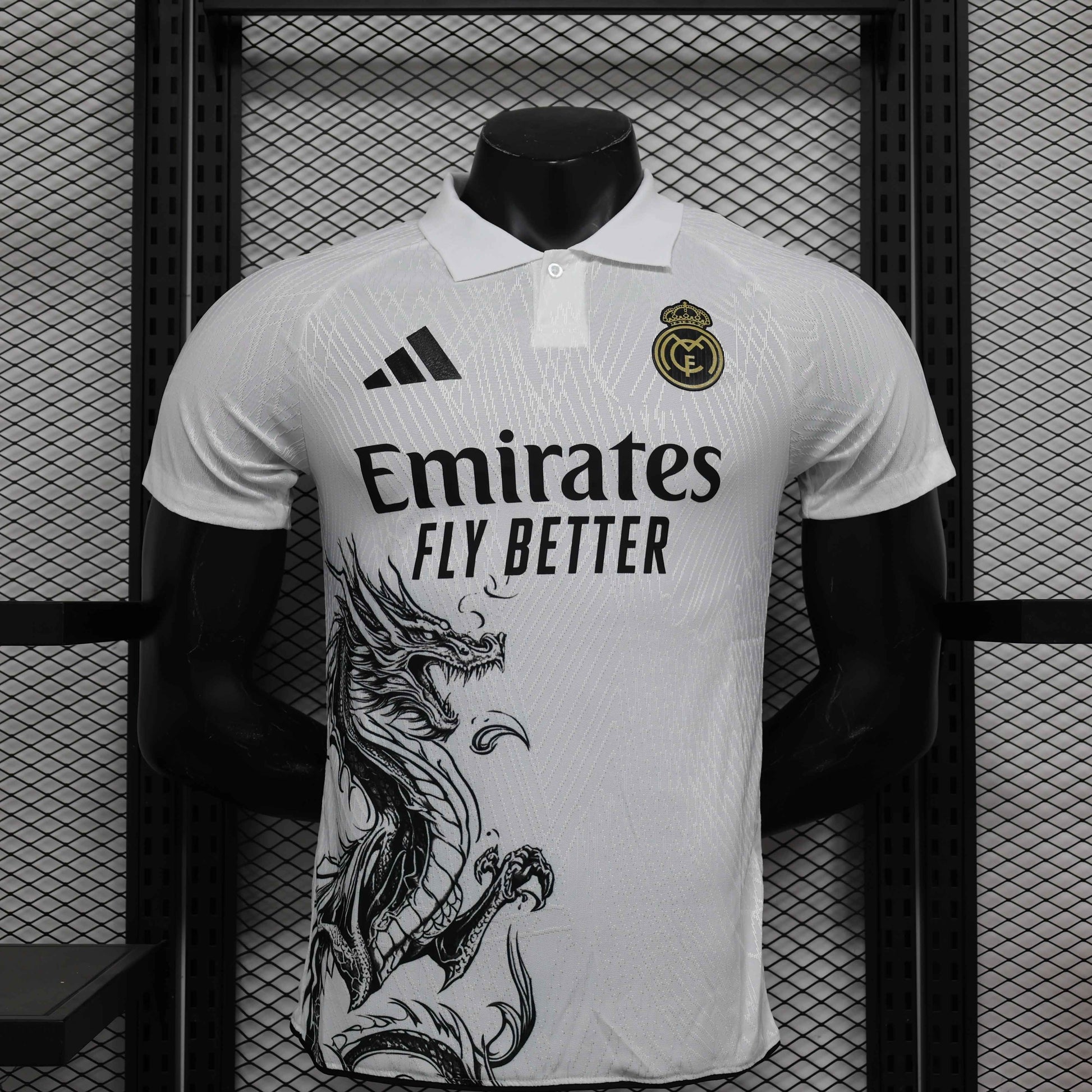 Limited Edition Real Madrid Shirt - Dragon White - Retro Classic Kits
