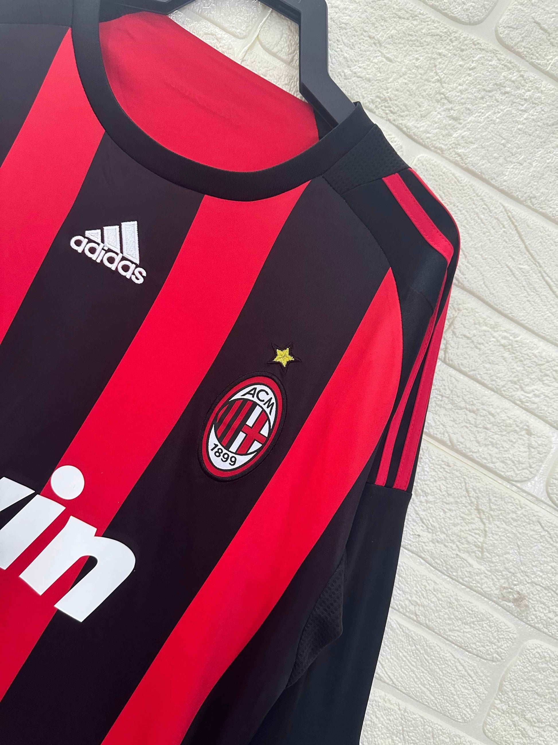 2008-09 AC Milan Home Shirt - Long Sleeve - Retro Classic Kits
