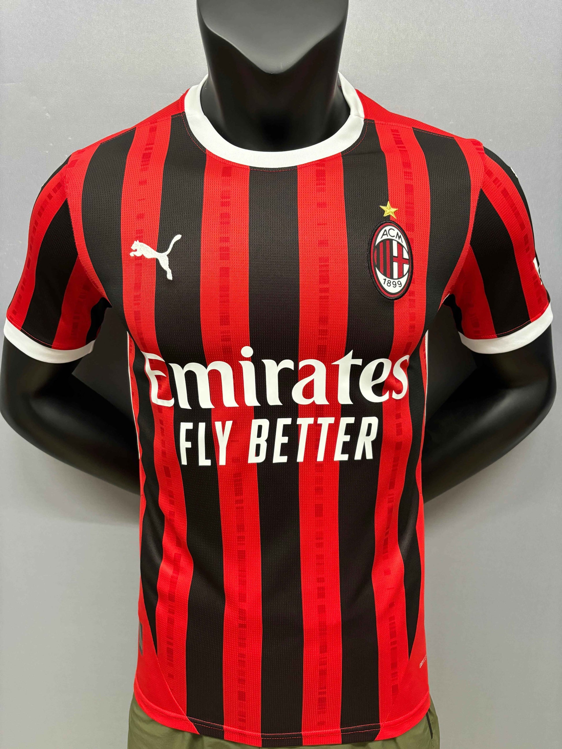2024-25 AC Milan Home Shirt [Player Version] - Retro Classic Kits