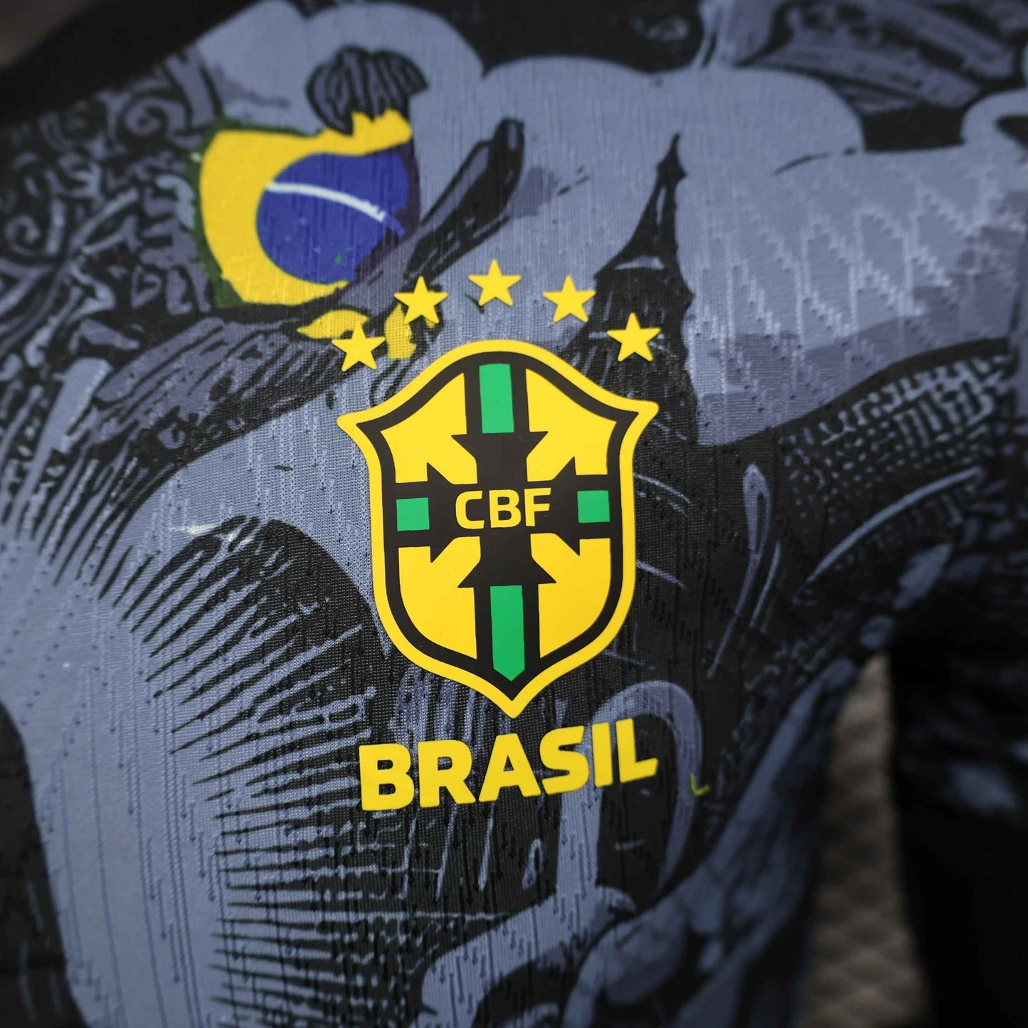 Limited Edition Brazil Shirt - Christ the Redeemer - Retro Classic Kits