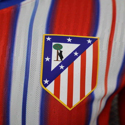 2024-25 Atletico Madrid Home Shirt - Long Sleeve [Player Version] - Retro Classic Kits