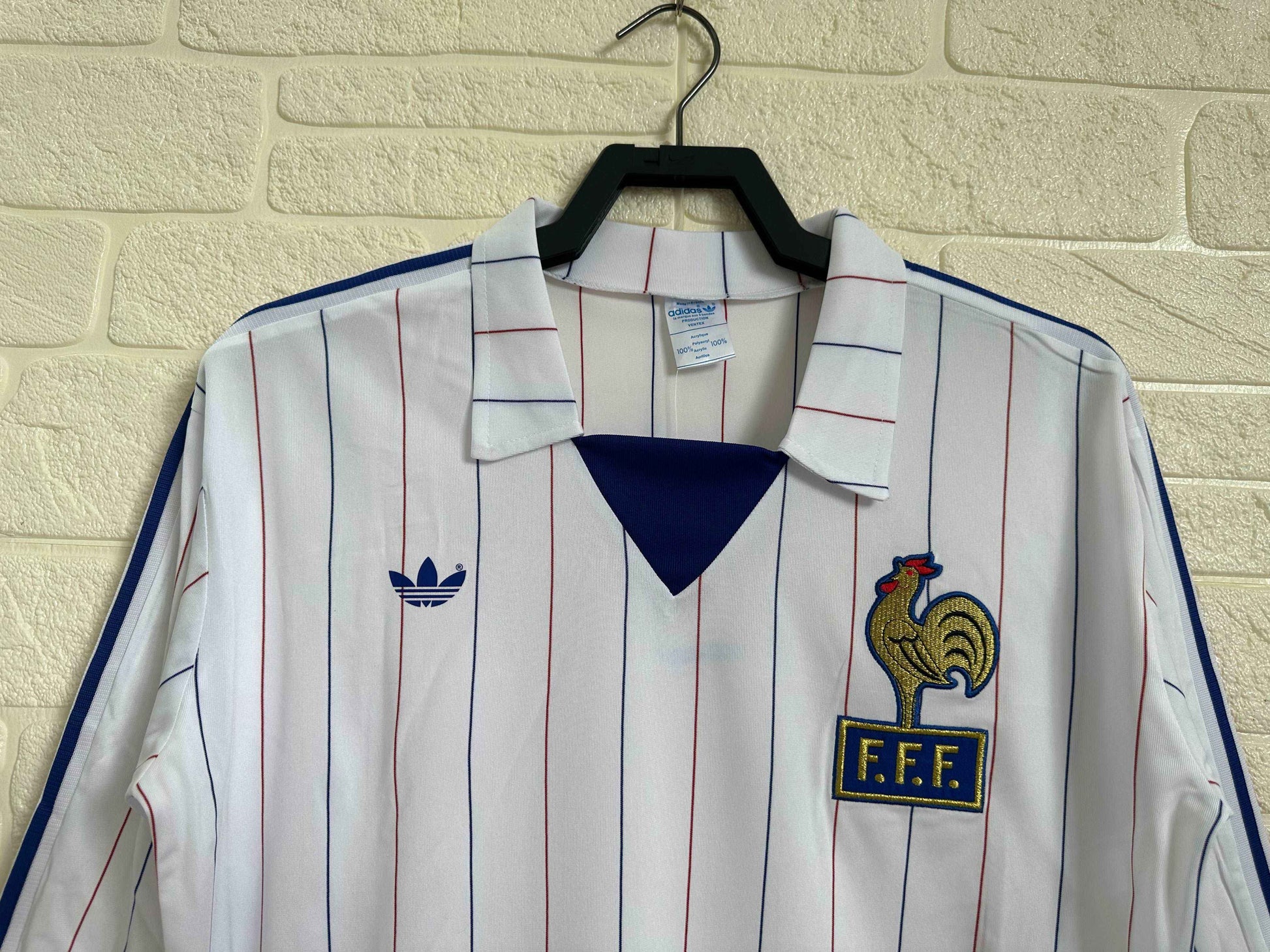 1980-82 France Away Jersey - Long Sleeve - Retro Classic Kits