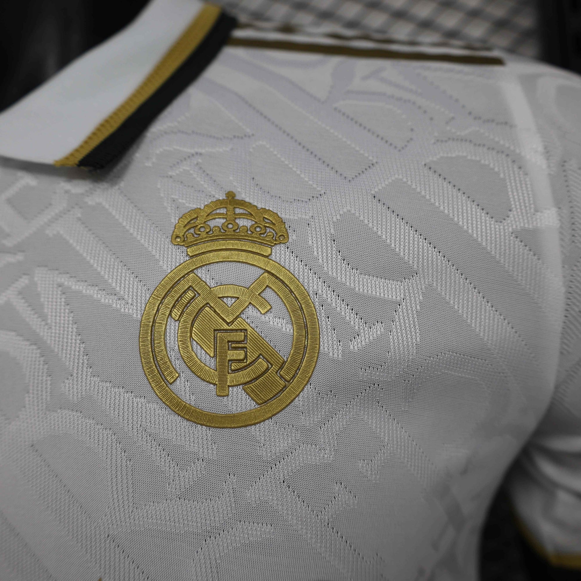 Limited Edition Real Madrid Shirt - Originals White and Gold [Player Version] - Retro Classic Kits