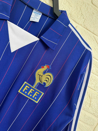 1980-82 France Home Jersey - Long Sleeve - Retro Classic Kits