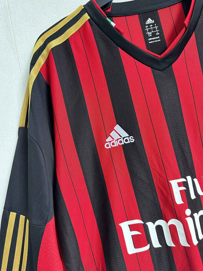 2013-14 AC Milan Home Shirt - Long Sleeve - Kit Legacy