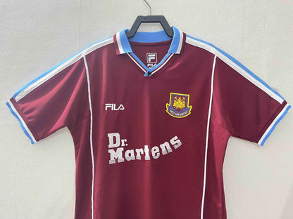 1999-01 West Ham Home Shirt - Retro Classic Kits