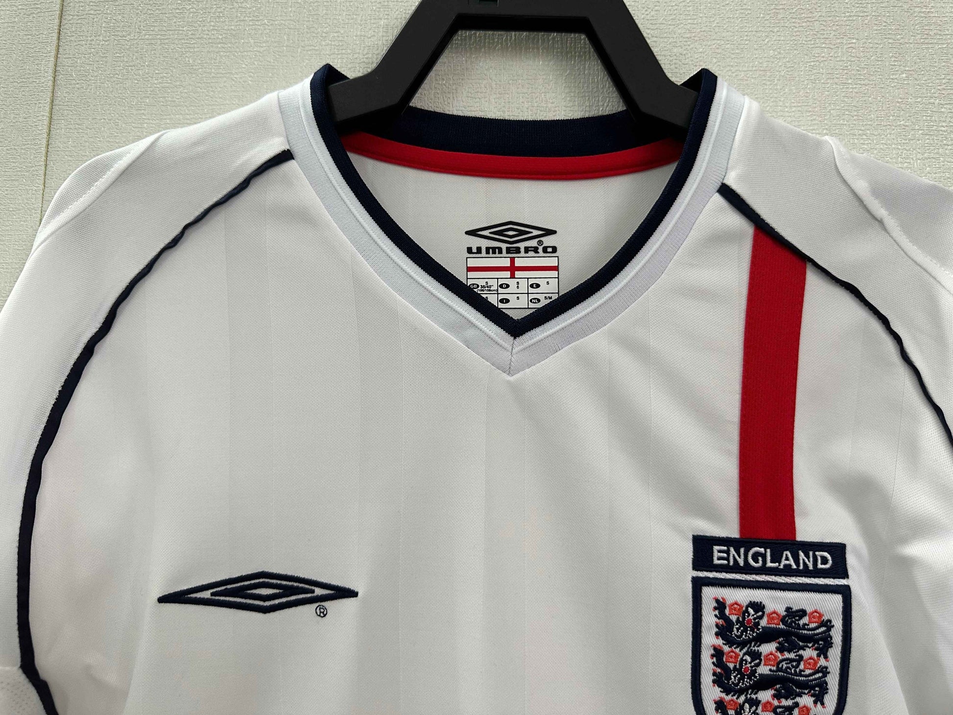 2002 England Home Shirt - Long Sleeve - Retro Classic Kits