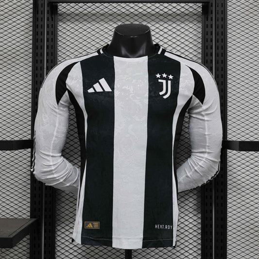 2024-25 Juventus Home Shirt - Long Sleeve [Player Version] - Retro Classic Kits
