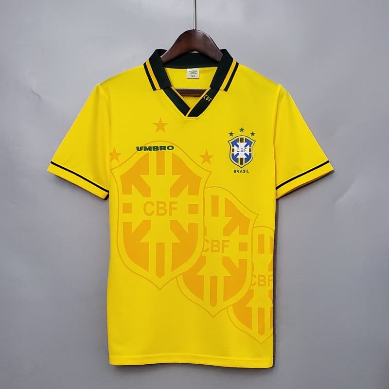 1994 Brazil Home Kit - Retro Classic Kits