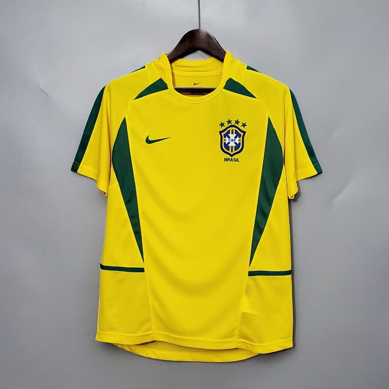 2002 Brazil Home Kit - Retro Classic Kits