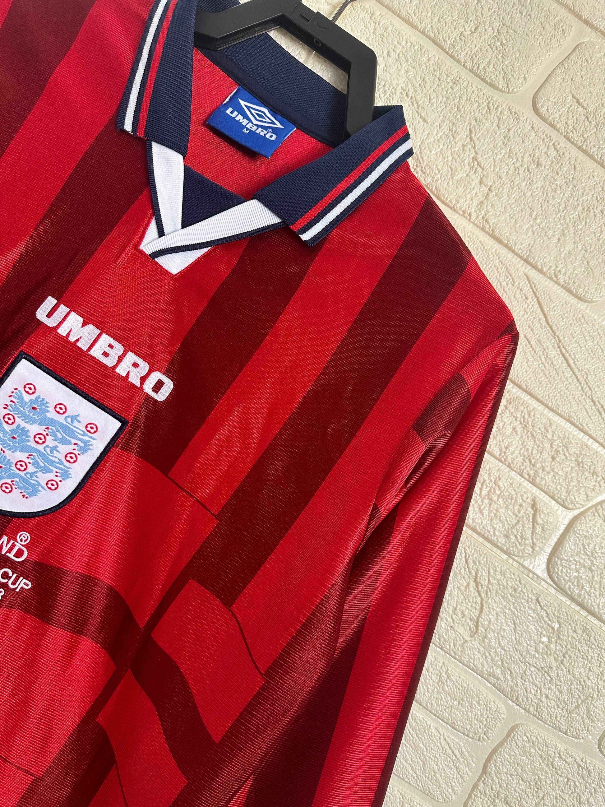 1998 England Away Shirt - Long Sleeve - Retro Classic Kits