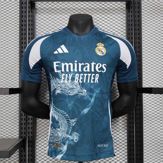 Special Edition Real Madrid Shirt - Dragon Blue - Retro Classic Kits