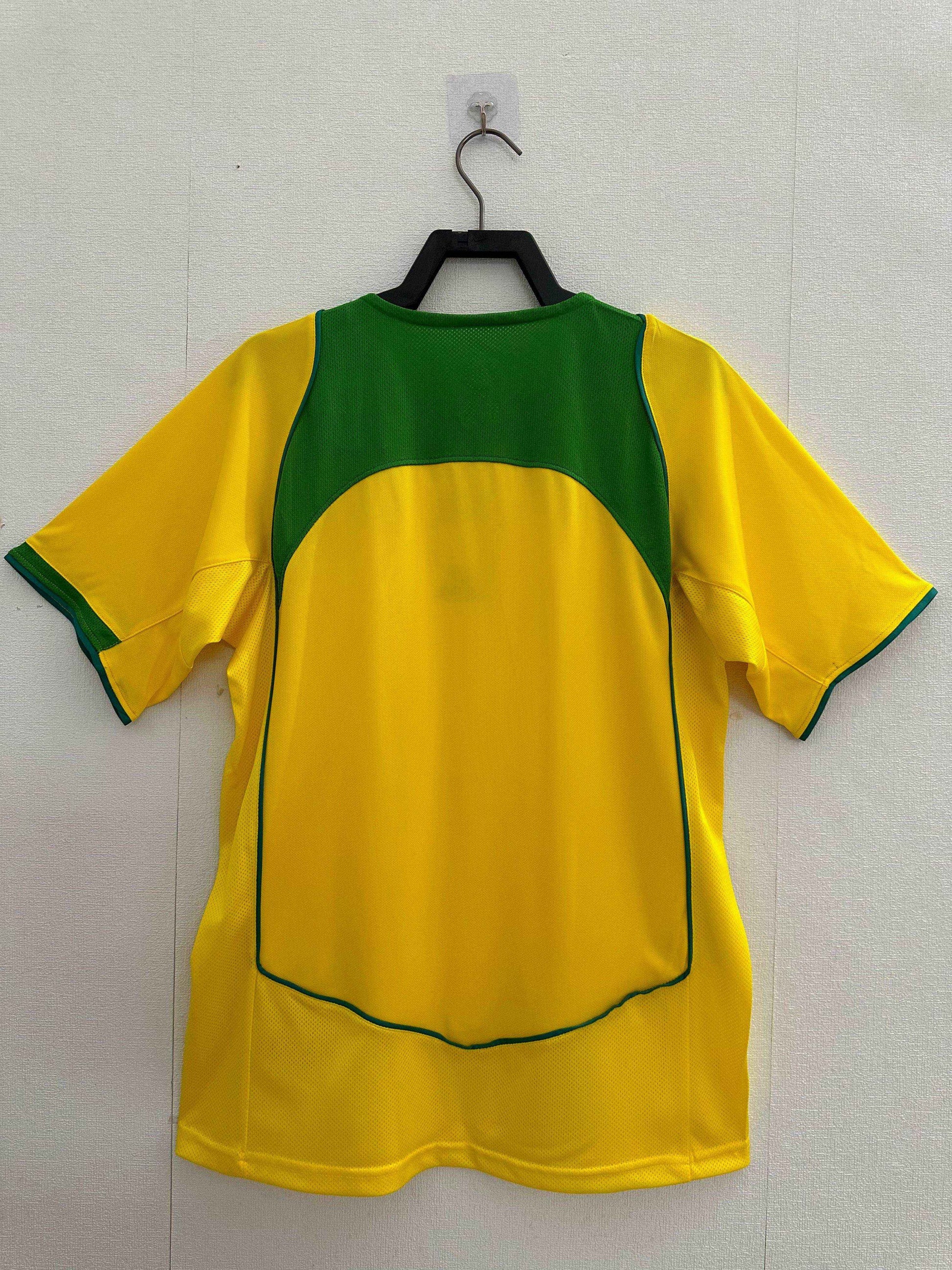 2004 Brazil Home Shirt - Retro Classic Kits